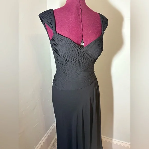 Gilar | Dresses | Gilar Designer Silk Evening Gown Black Grs Style Vintage  Size 8 | Poshmark